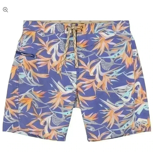 Patagonia M's Printed Wavefarer Board Shorts size 34 - Picture 1 of 16